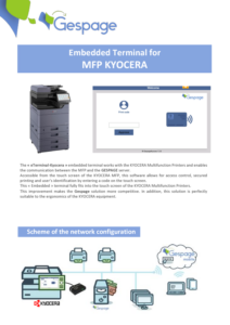 Embedded terminal for MFP KYOCERA 1 • Gespage