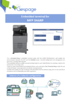 Embedded terminal for MFP SHARP 8 • Gespage