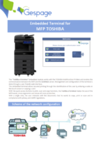 Embedded terminal for MFP TOSHIBA 9 • Gespage