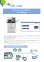 Embedded terminal for MFP SHARP 10 • Gespage