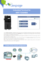 Embedded terminal for MFP TOSHIBA 11 • Gespage